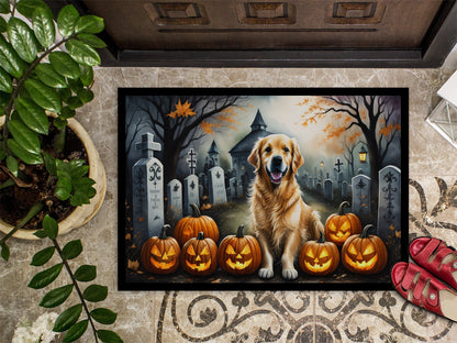 Golden Retriever Spooky Halloween Doormat - One Color / One Size - Home & Garden - Home Textile - Carpets & Rugs