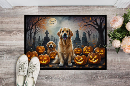 Golden Retriever Spooky Halloween Doormat - One Color / One Size - Home & Garden - Home Textile - Carpets & Rugs
