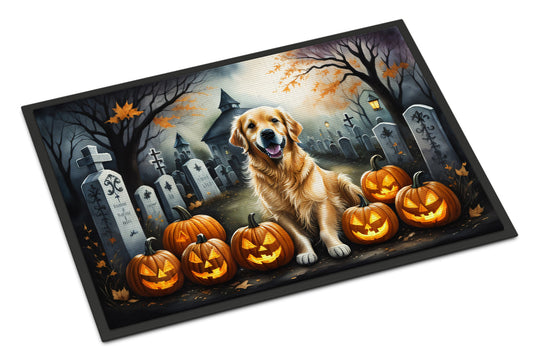 Golden Retriever Spooky Halloween Doormat - One Color / One Size - Home & Garden - Home Textile - Carpets & Rugs