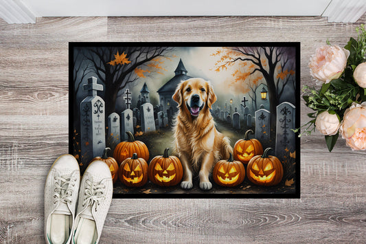 Golden Retriever Spooky Halloween Doormat - One Color / One Size - Home & Garden - Home Textile - Carpets & Rugs