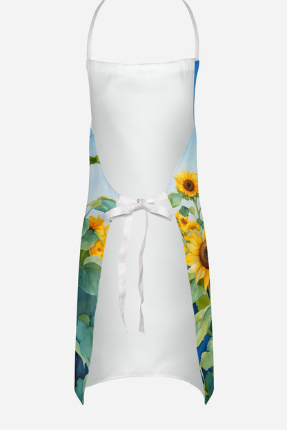 Goldendoodle in Sunflowers Apron - One Color / One Size - Home & Garden - Kitchen Dining & Bar - Table Decoration &