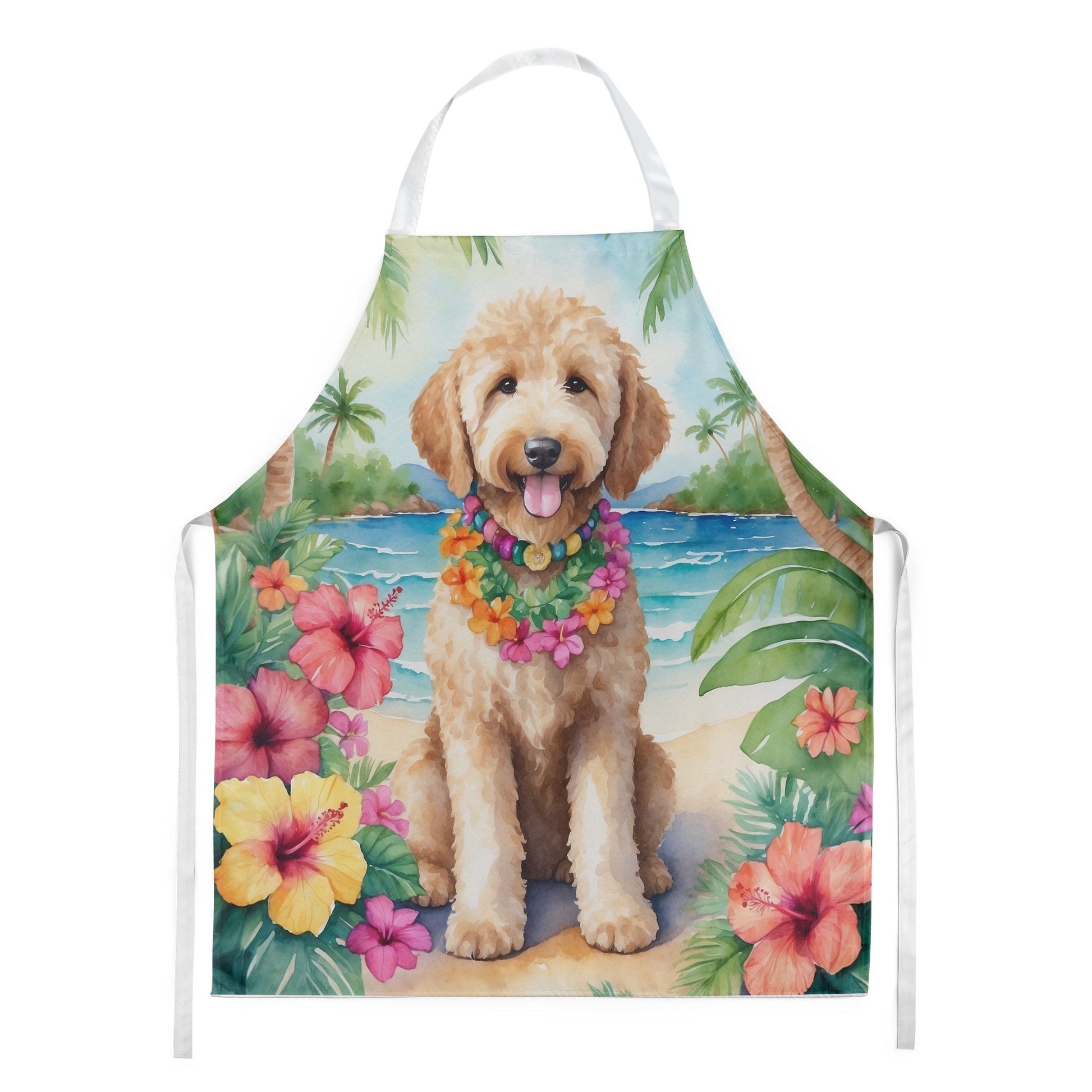 Goldendoodle Luau Apron - One Color / One Size - Home & Garden - Kitchen Dining & Bar - Table Decoration & Accessories