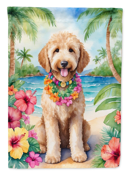 Goldendoodle Luau Garden Flag - One Color / One Size - Home & Garden - Home Decor - Flags Banners & Accessories