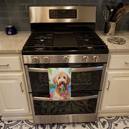 Goldendoodle Luau Kitchen Towel - One Color / One Size - Home & Garden - Home Textile - Towels
