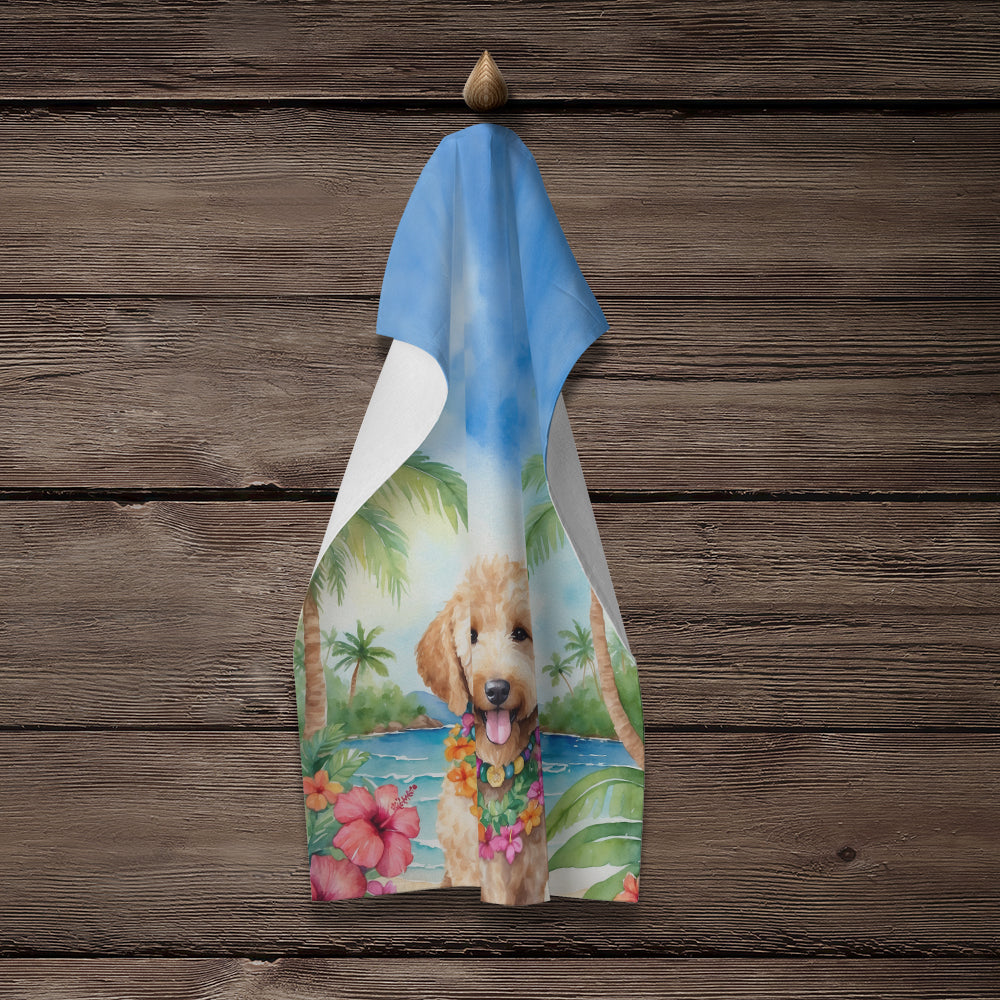 Goldendoodle Luau Kitchen Towel - One Color / One Size - Home & Garden - Home Textile - Towels