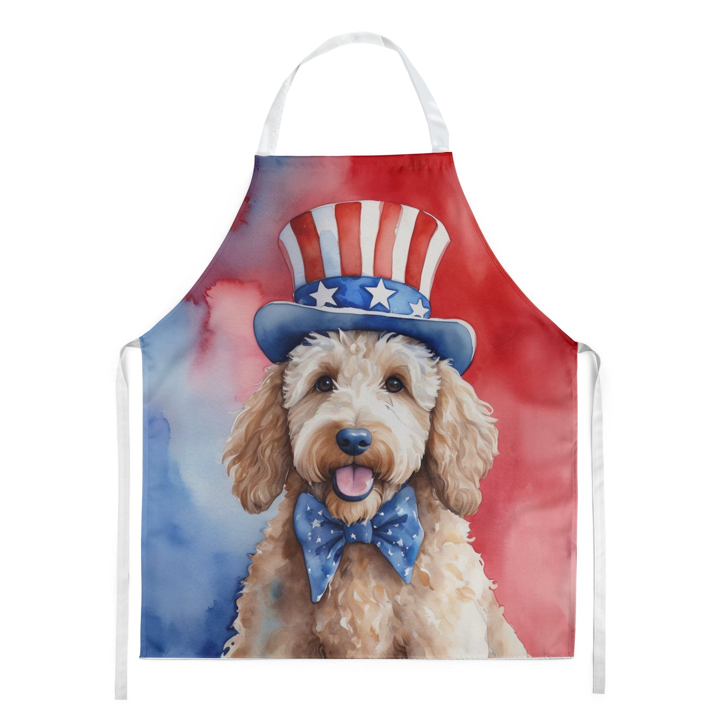 Goldendoodle Patriotic American Apron - One Color / One Size - Home & Garden - Kitchen Dining & Bar - Table Decoration