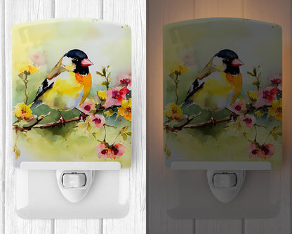 Goldfinch Ceramic Night Light - One Color / One Size - Home & Garden - Home Improvement - Lights & Lighting - Night