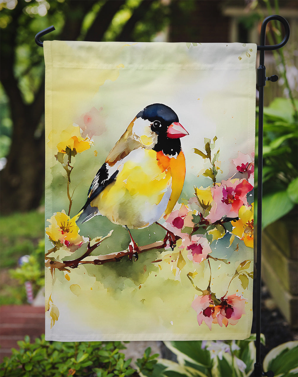 Goldfinch Garden Flag - One Color / One Size - Home & Garden - Home Decor - Flags Banners & Accessories