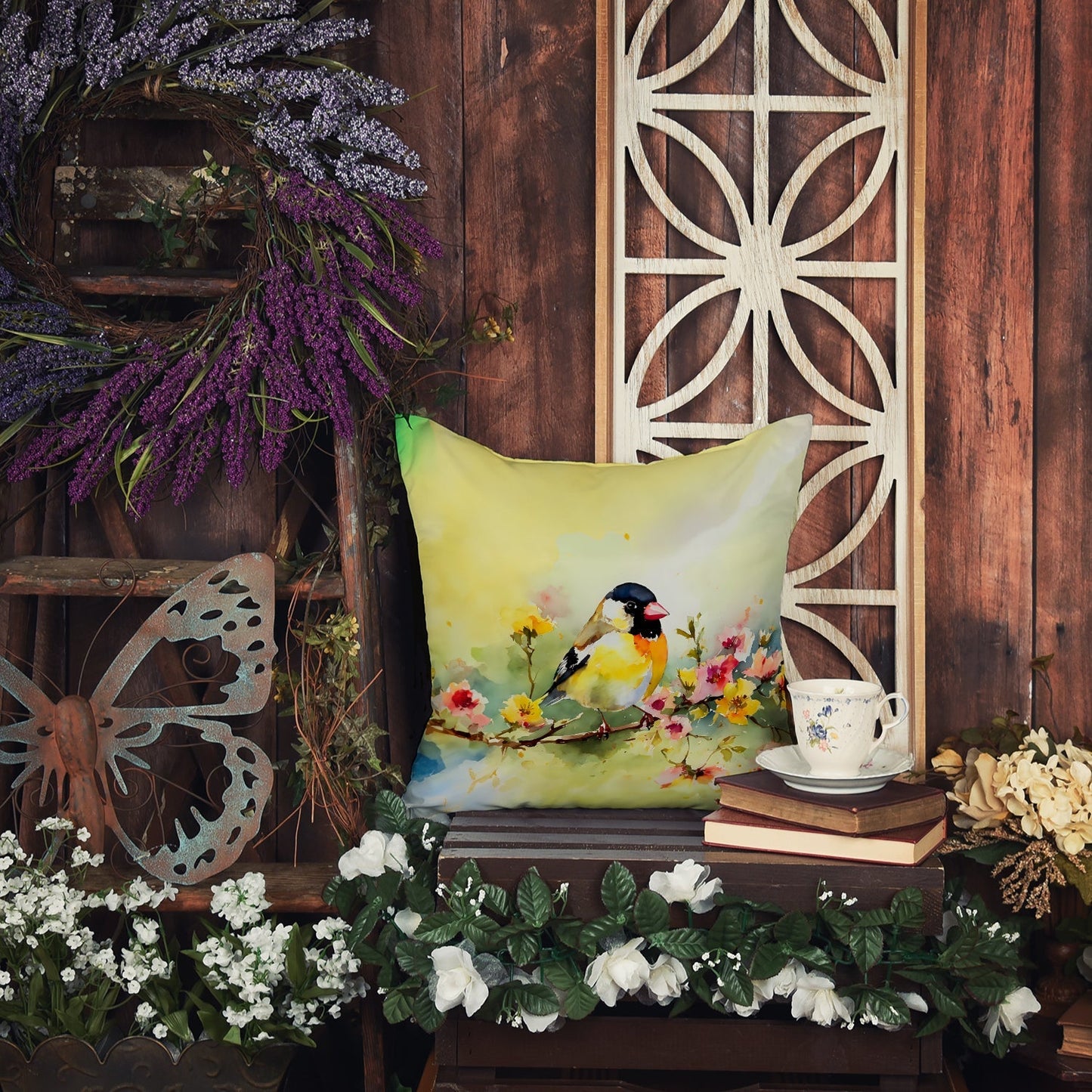 Goldfinch Throw Pillow - One Color / One Size - Home & Garden - Home Textile - Pillows