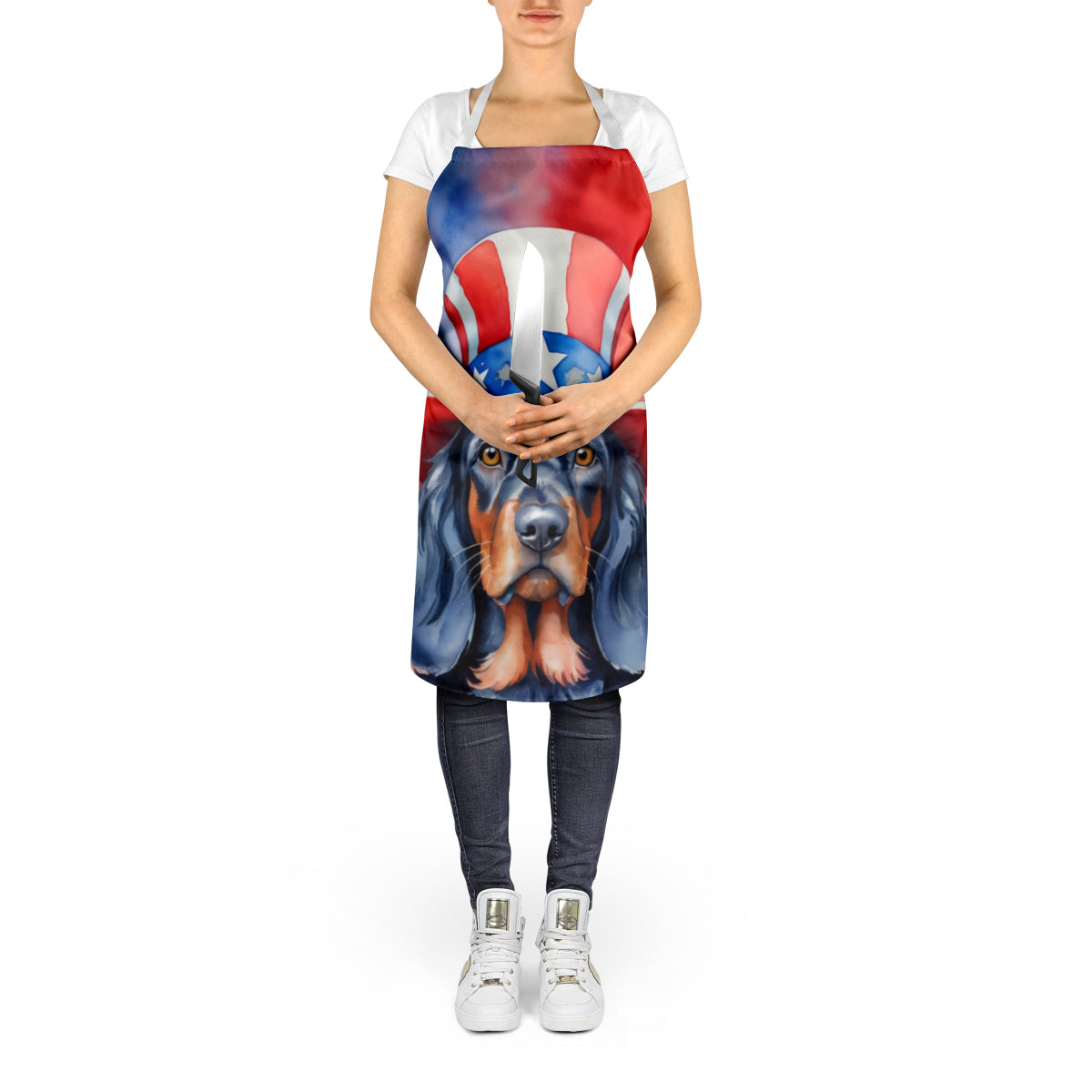 Gordon Setter Patriotic American Apron - One Color / One Size - Home & Garden - Kitchen Dining & Bar - Table Decoration