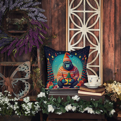 Gorilla Christmas Throw Pillow - One Color / One Size - Home & Garden - Home Textile - Pillows