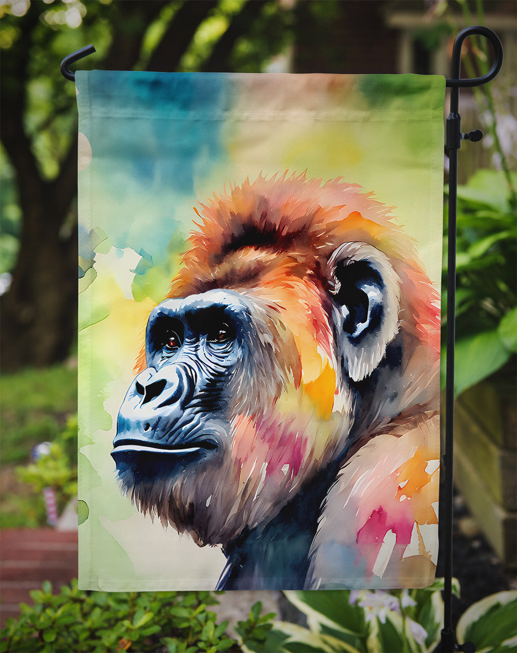 Gorilla Garden Flag - One Color / One Size - Home & Garden - Home Decor - Flags Banners & Accessories