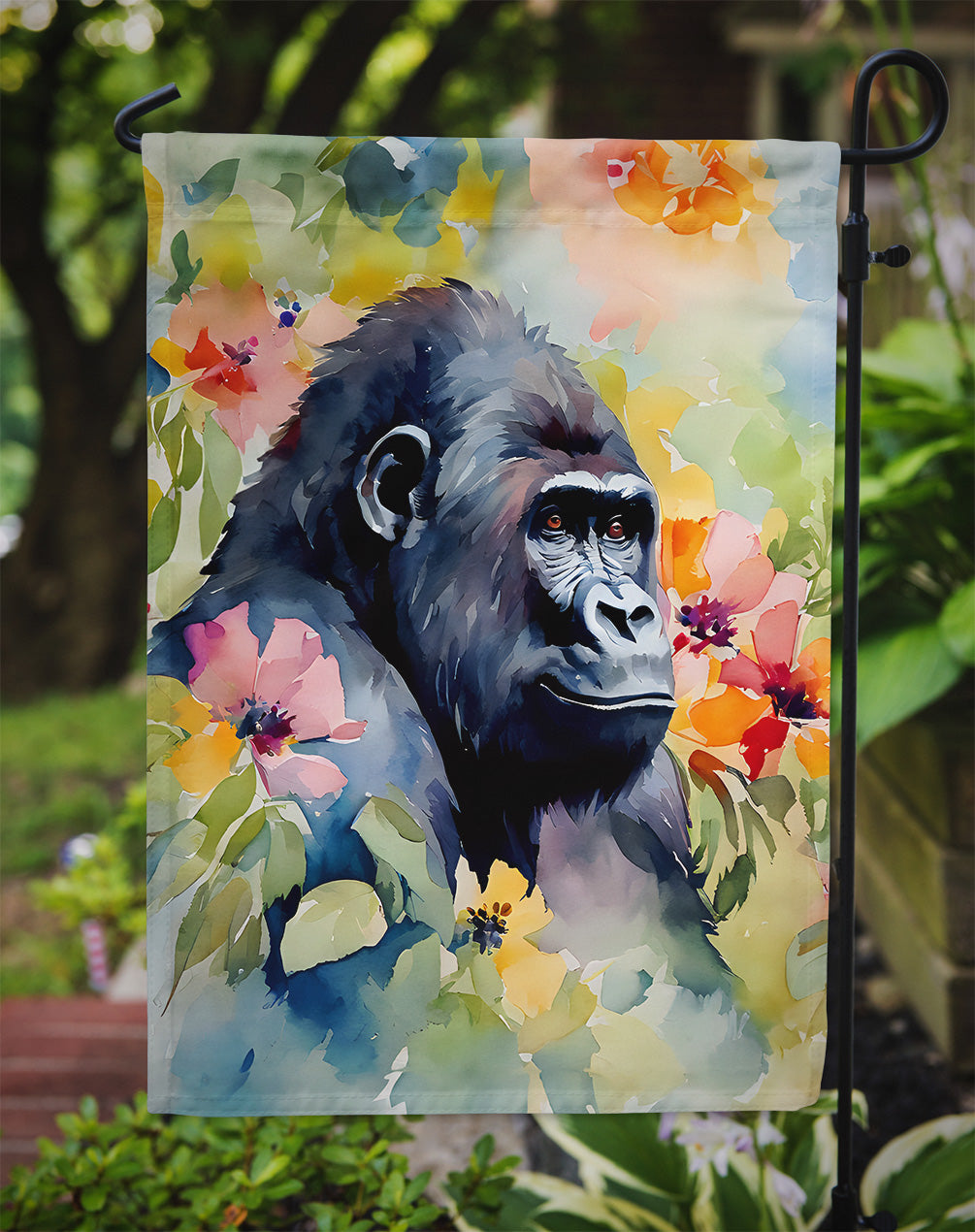 Gorilla Garden Flag - One Color / One Size - Home & Garden - Home Decor - Flags Banners & Accessories