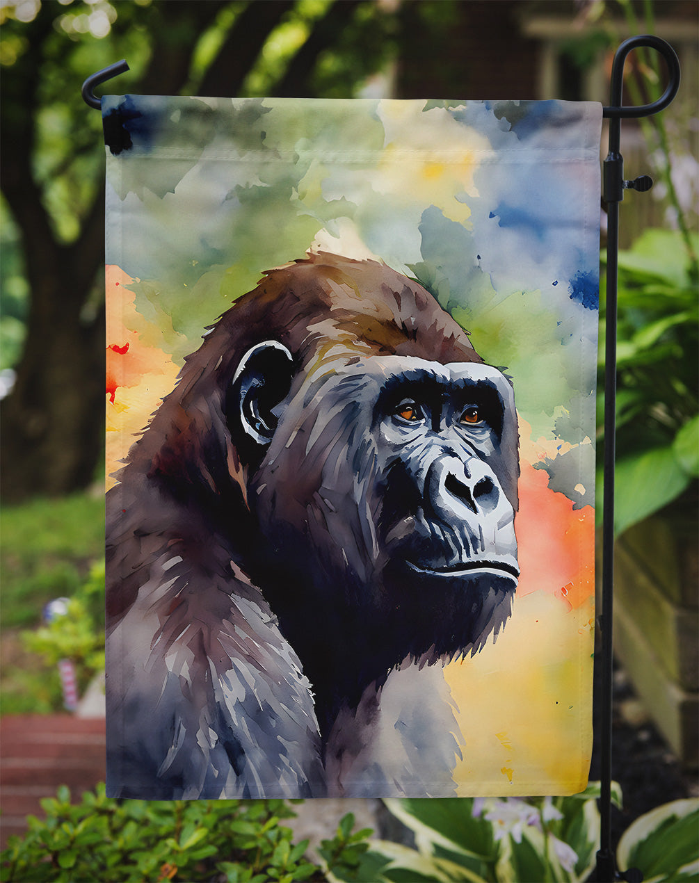 Gorilla Garden Flag - One Color / One Size - Home & Garden - Home Decor - Flags Banners & Accessories