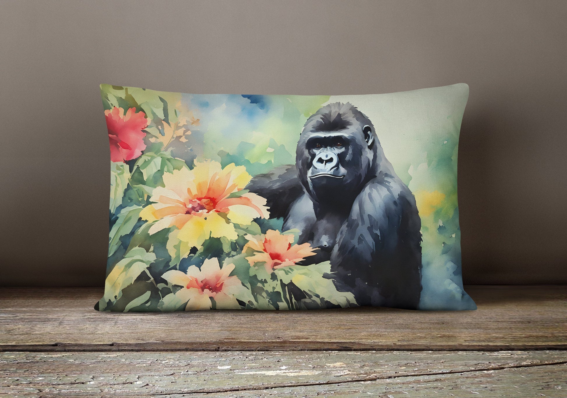 Gorilla Throw Pillow - One Color / One Size - Home & Garden - Home Textile - Pillows