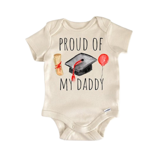 Graduation Dad Daddy School - Baby Boy Girl Infant Bodysuit Funny Cute Newborn - Kids & Babies - Mother & Kids - Boys’
