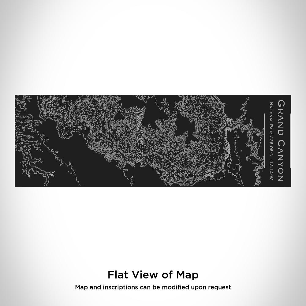 Grand Canyon National Park - Arizona Map Insulated Cup in Matte Black - Drinkware