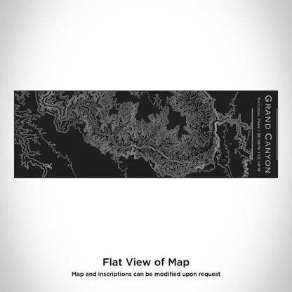 Grand Canyon National Park - Arizona Map Insulated Cup in Matte Black - Drinkware