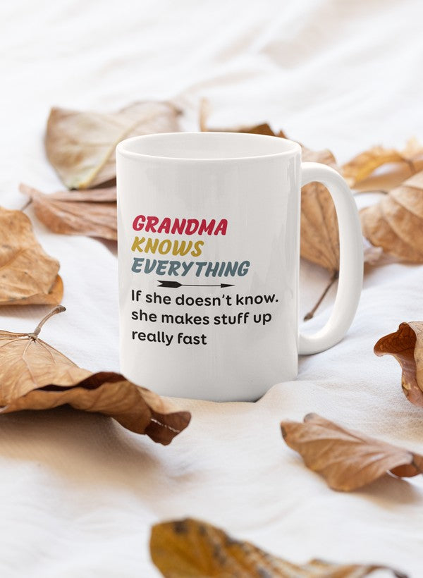 Grandma Knows Everything Mug - One Color / One Size - Home & Garden - Kitchen Dining & Bar - Coffeeware