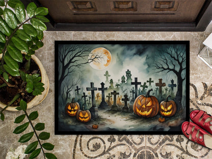 Graveyard Spooky Halloween Doormat - One Color / One Size - Home & Garden - Home Textile - Carpets & Rugs