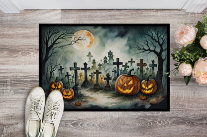 Graveyard Spooky Halloween Doormat - One Color / One Size - Home & Garden - Home Textile - Carpets & Rugs