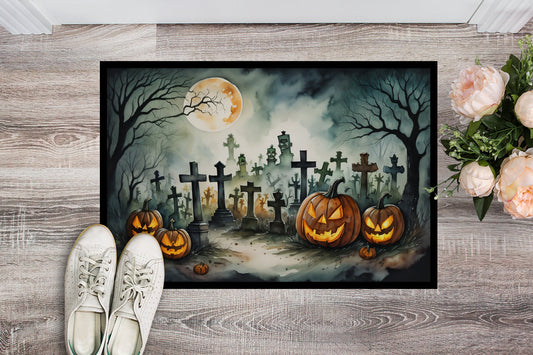 Graveyard Spooky Halloween Doormat - One Color / One Size - Home & Garden - Home Textile - Carpets & Rugs