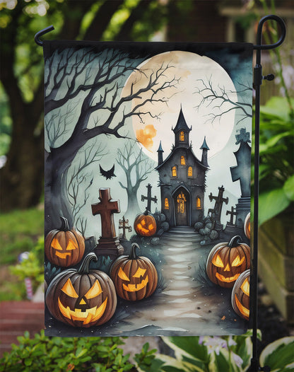 Graveyard Spooky Halloween Garden Flag - One Color / One Size - Home & Garden - Home Decor - Flags Banners & Accessories