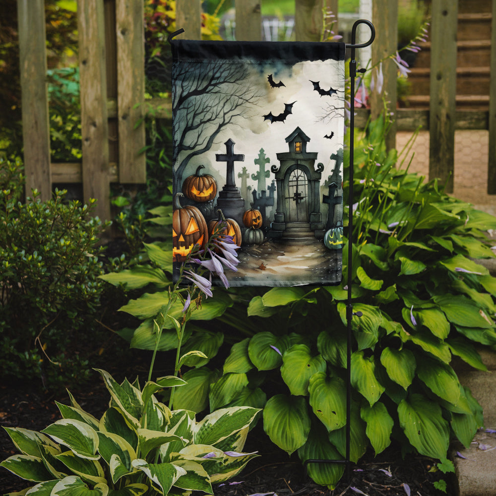 Graveyard Spooky Halloween Garden Flag - One Color / One Size - Home & Garden - Home Decor - Flags Banners & Accessories