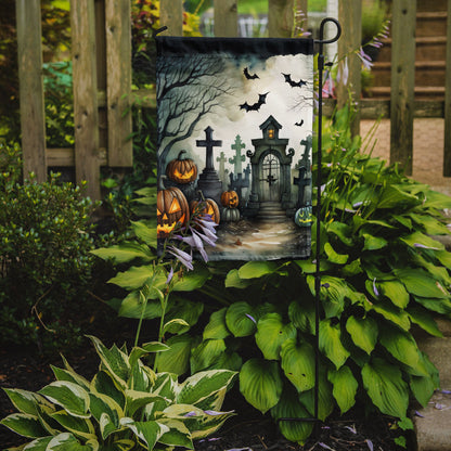 Graveyard Spooky Halloween Garden Flag - One Color / One Size - Home & Garden - Home Decor - Flags Banners & Accessories
