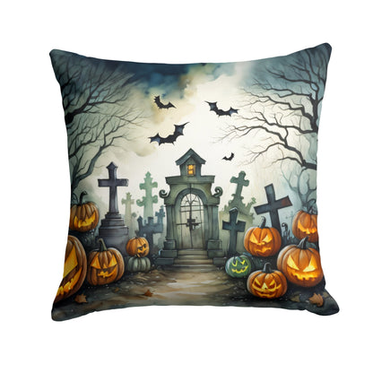 Graveyard Spooky Halloween Throw Pillow - One Color / One Size - Home & Garden - Home Textile - Pillows