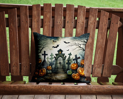 Graveyard Spooky Halloween Throw Pillow - One Color / One Size - Home & Garden - Home Textile - Pillows