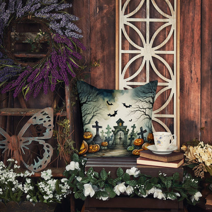 Graveyard Spooky Halloween Throw Pillow - One Color / One Size - Home & Garden - Home Textile - Pillows