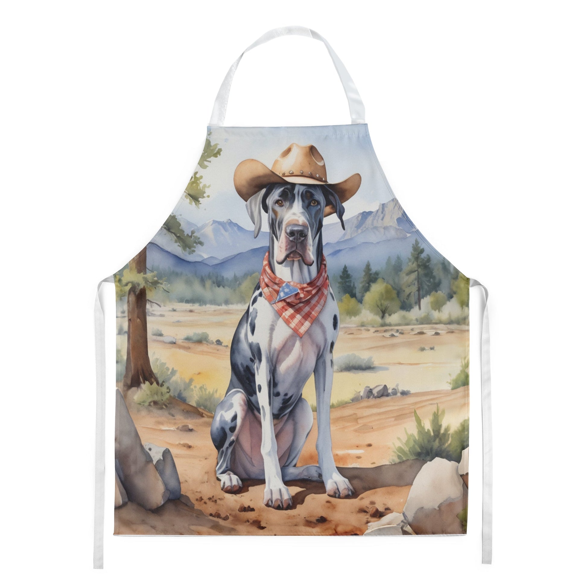 Great Dane Cowboy Welcome Apron - One Color / One Size - Home & Garden - Kitchen Dining & Bar - Table Decoration &