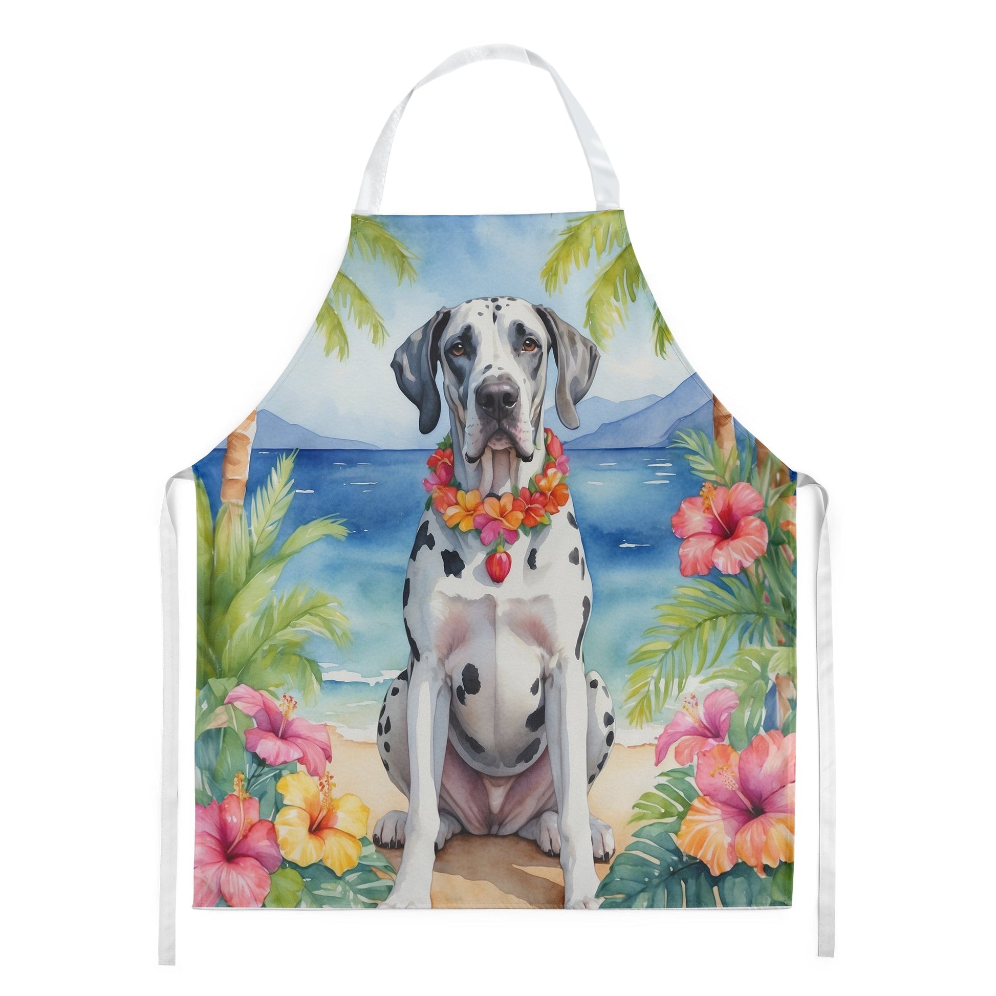 Great Dane Luau Apron - One Color / One Size - Home & Garden - Kitchen Dining & Bar - Table Decoration & Accessories