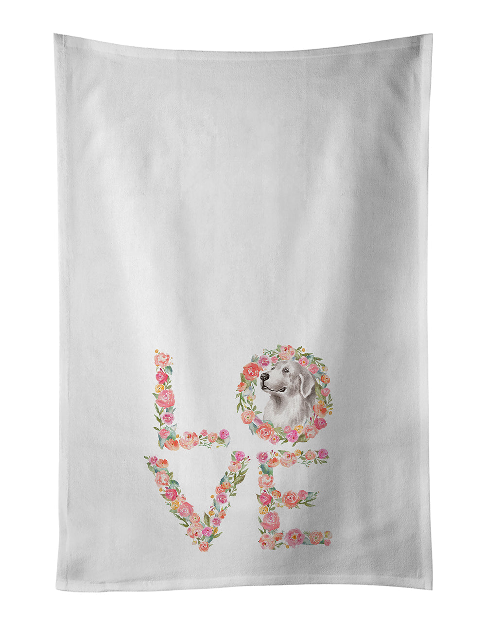 Great Pyrenees #2 Love Kitchen Towel Set of 2 - One Color / One Size - Home & Garden - Home Textile - Towels