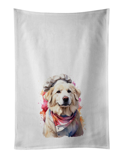 Great Pyrenees Chef Kitchen Towel Set of 2 - One Color / One Size - Home & Garden - Home Textile - Towels
