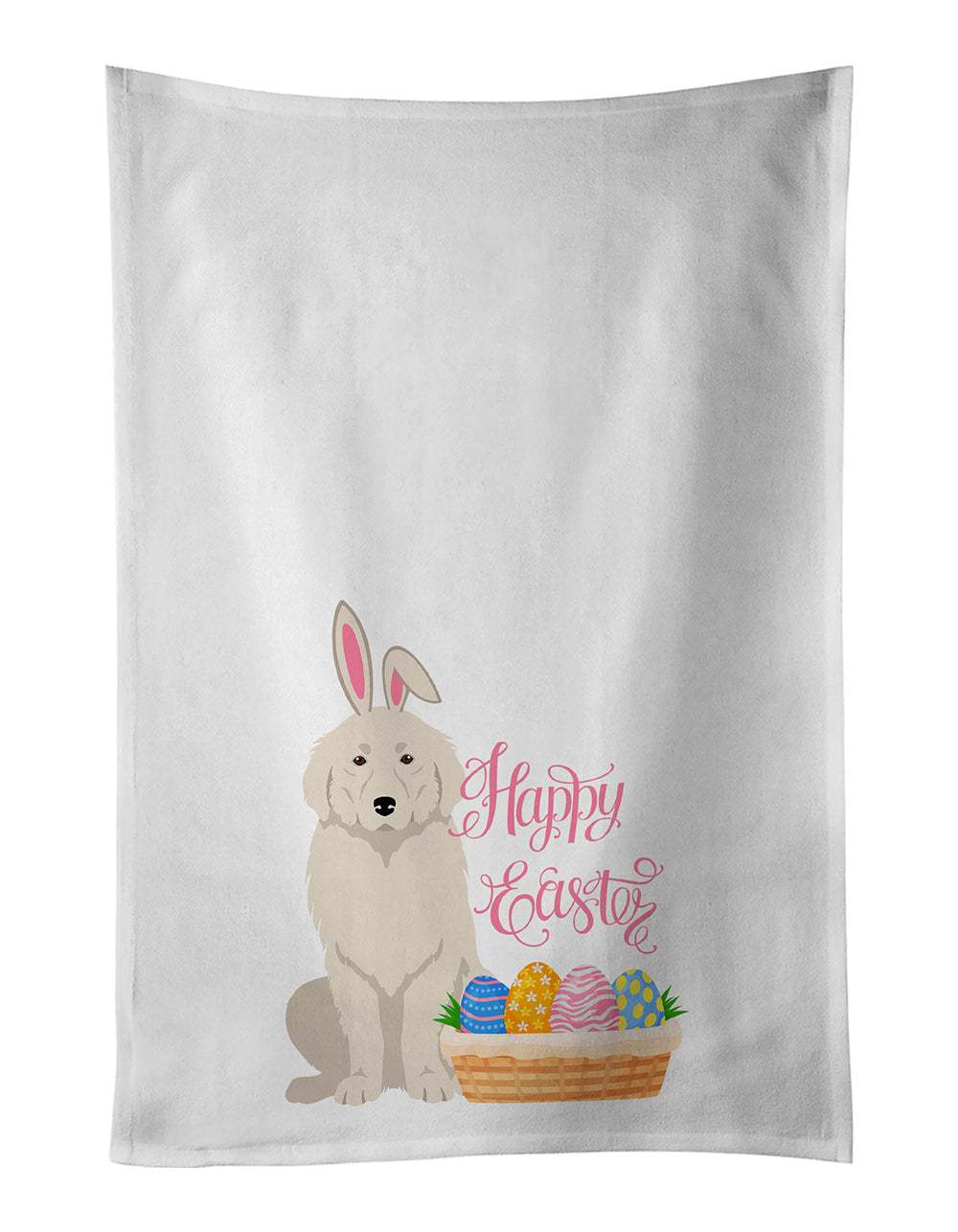 Great Pyrenees Easter Kitchen Towel Set of 2 - One Color / One Size - Home & Garden - Home Textile - Towels
