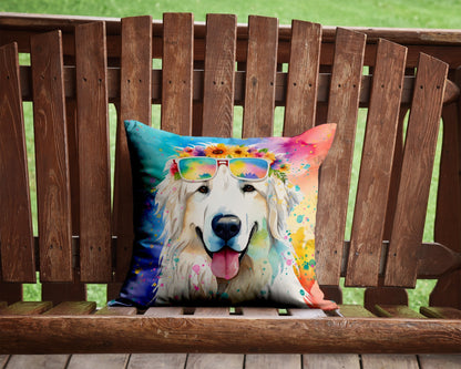 Great Pyrenees Hippie Dawg Throw Pillow - One Color / One Size - Home & Garden - Home Textile - Pillows