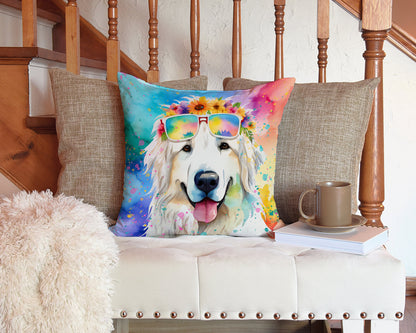 Great Pyrenees Hippie Dawg Throw Pillow - One Color / One Size - Home & Garden - Home Textile - Pillows