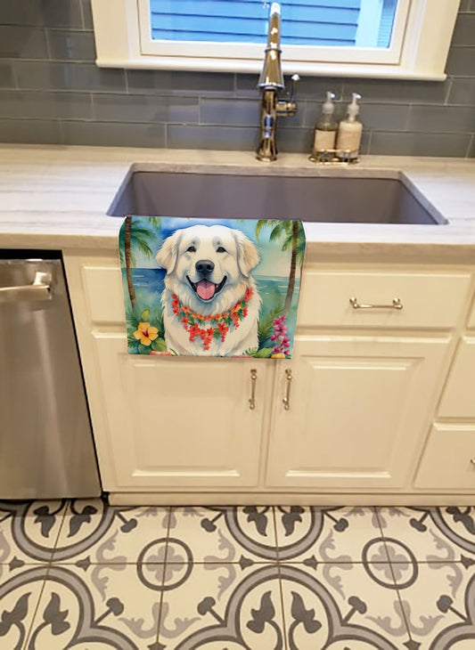 Great Pyrenees Luau Kitchen Towel - One Color / One Size - Home & Garden - Home Textile - Towels
