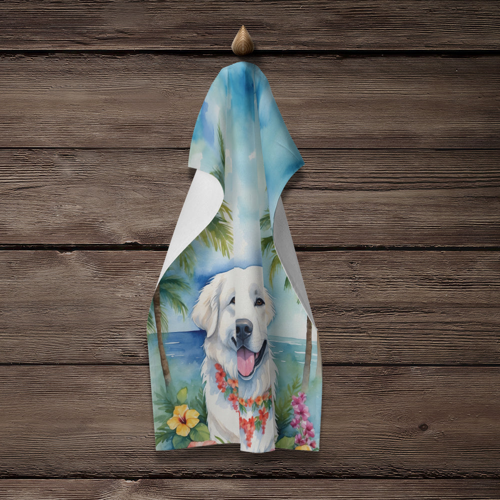 Great Pyrenees Luau Kitchen Towel - One Color / One Size - Home & Garden - Home Textile - Towels