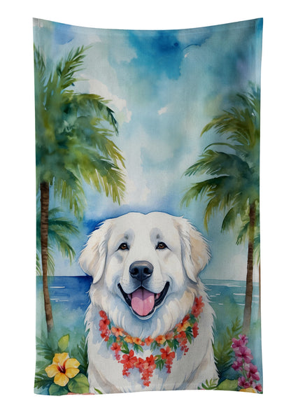 Great Pyrenees Luau Kitchen Towel - One Color / One Size - Home & Garden - Home Textile - Towels