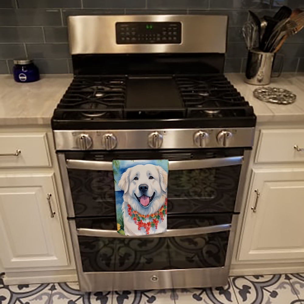 Great Pyrenees Luau Kitchen Towel - One Color / One Size - Home & Garden - Home Textile - Towels