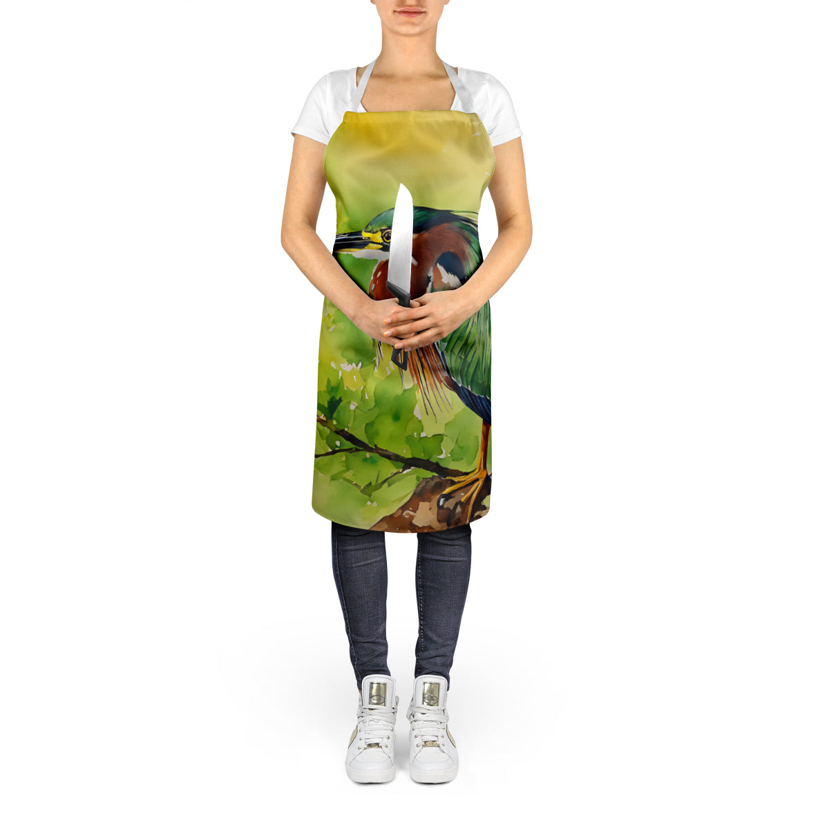 Green Heron Apron - One Color / One Size - Home & Garden - Kitchen Dining & Bar - Table Decoration & Accessories