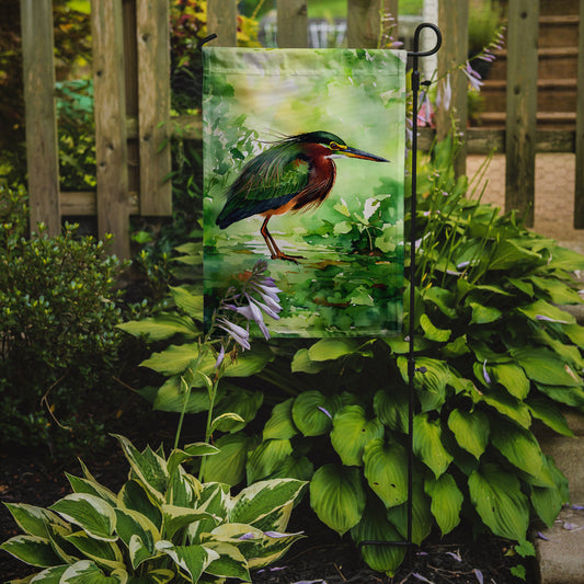 Green Heron Garden Flag - One Color / One Size - Home & Garden - Home Decor - Flags Banners & Accessories