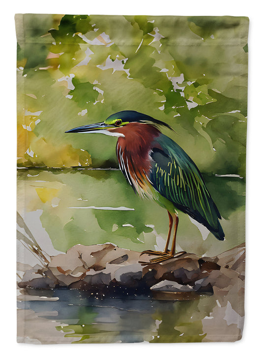Green Heron Garden Flag - One Color / One Size - Home & Garden - Home Decor - Flags Banners & Accessories