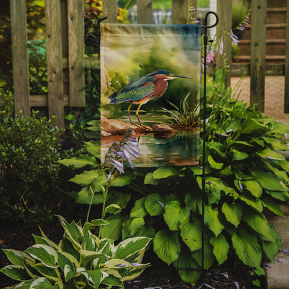 Green Heron Garden Flag - One Color / One Size - Home & Garden - Home Decor - Flags Banners & Accessories