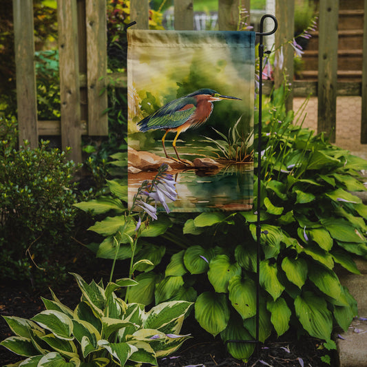 Green Heron Garden Flag - One Color / One Size - Home & Garden - Home Decor - Flags Banners & Accessories