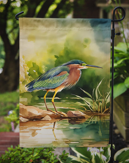Green Heron Garden Flag - One Color / One Size - Home & Garden - Home Decor - Flags Banners & Accessories