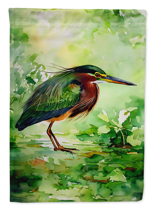 Green Heron Garden Flag - One Color / One Size - Home & Garden - Home Decor - Flags Banners & Accessories